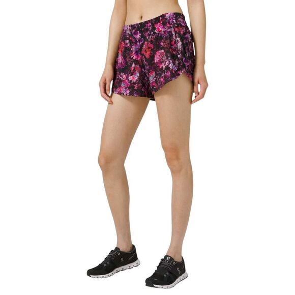 Lululemon Tracker Short Low-Rise 4" *Fluoro Floral Multi - Picture 5 of 8